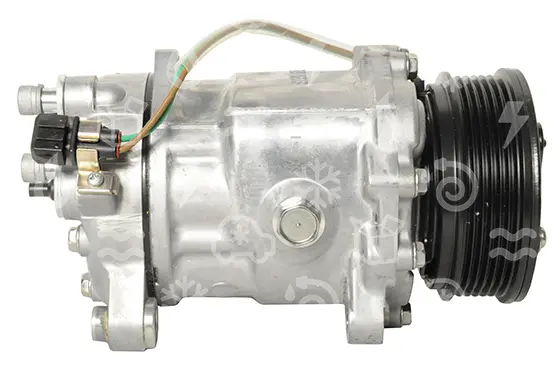 kompresor SANDEN 6V12 model 1410, řemenice 100 mm - PV6, 12V